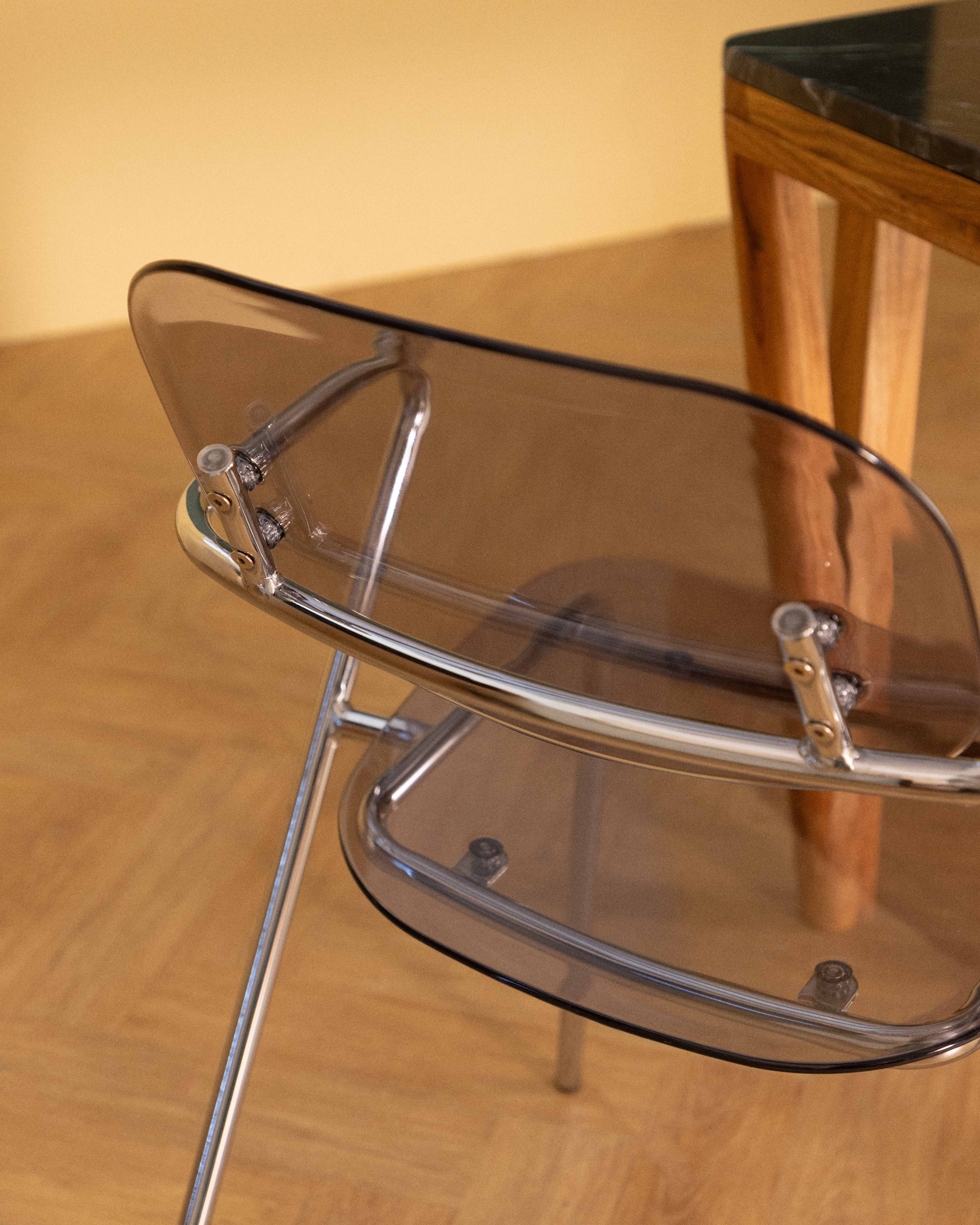 Pack 4 Sedie da Pranzo con Braccioli in Polietilene e Metallo Pinha, immagine della galleria 3