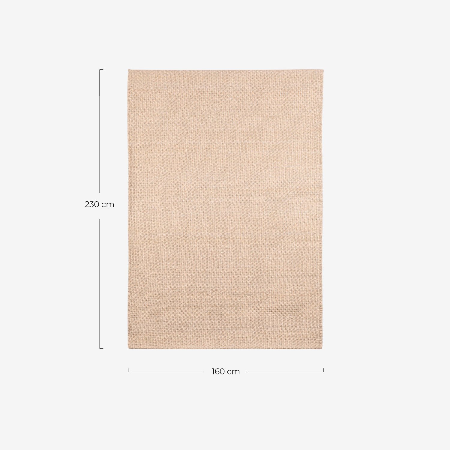 Tappeto in Lana Fatto a Mano (230x160 cm) Besis, Misure