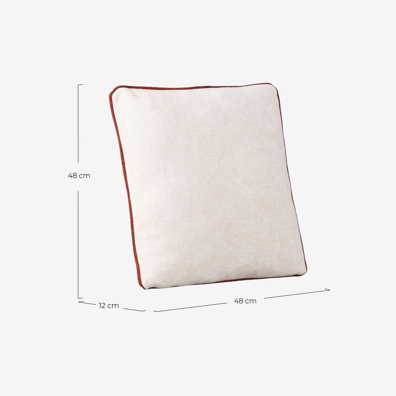 Cuscino Quadrato in Tessuto (43x43 cm) Ilham, Misure