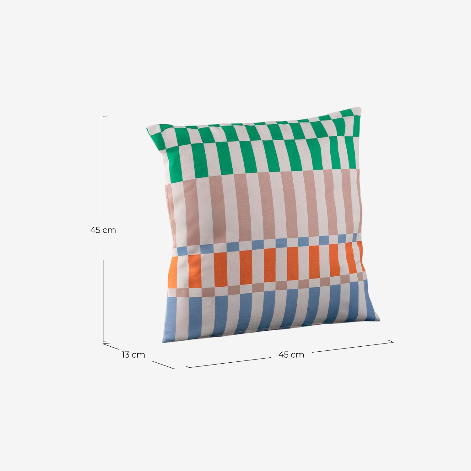 Cuscino Quadrato in Tessuto (45x45 cm) Pilu, Misure