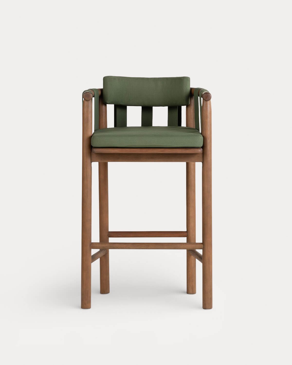 Sgabello Alto in Legno di Eucalipto (77 cm) Edvard, immagine della galleria 3