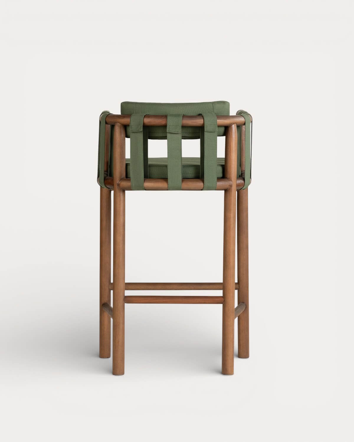 Confezione da 4 sgabelli alti in legno di eucalipto (75 cm) Edvard, immagine della galleria 3
