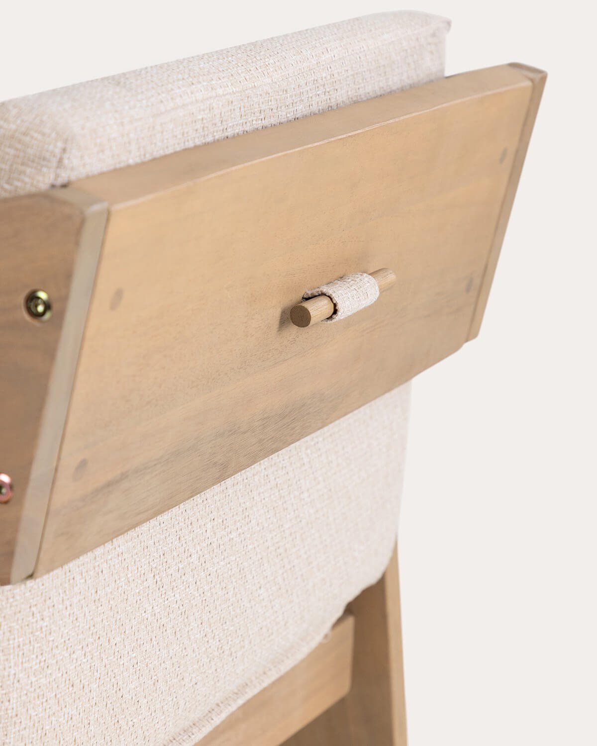 Pack 4 Sedie da Pranzo in Legno di Acacia con Braccioli Tanon, immagine della galleria 6