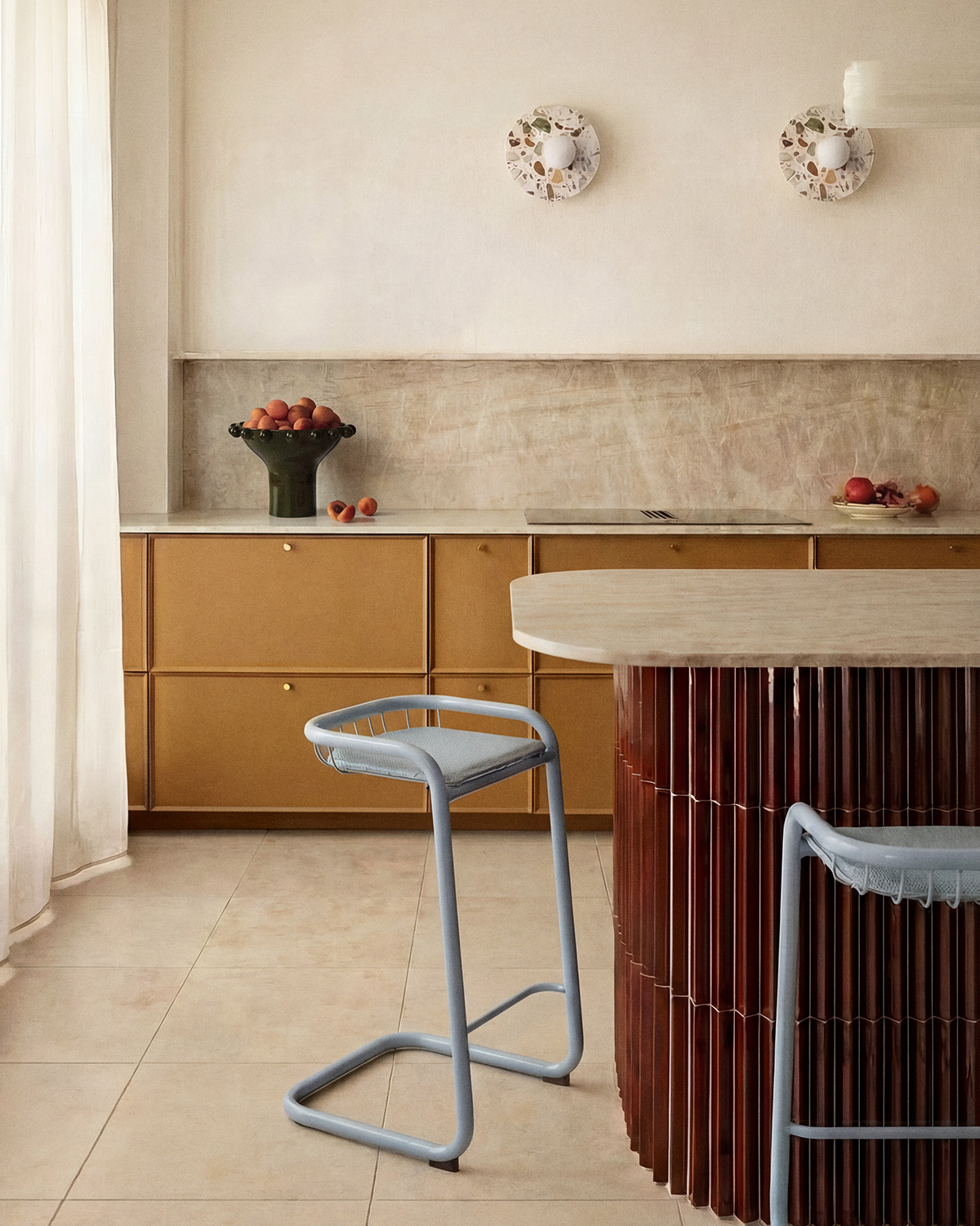 Sgabello Alto in Metallo (67 cm) Biaritz, immagine della galleria 2