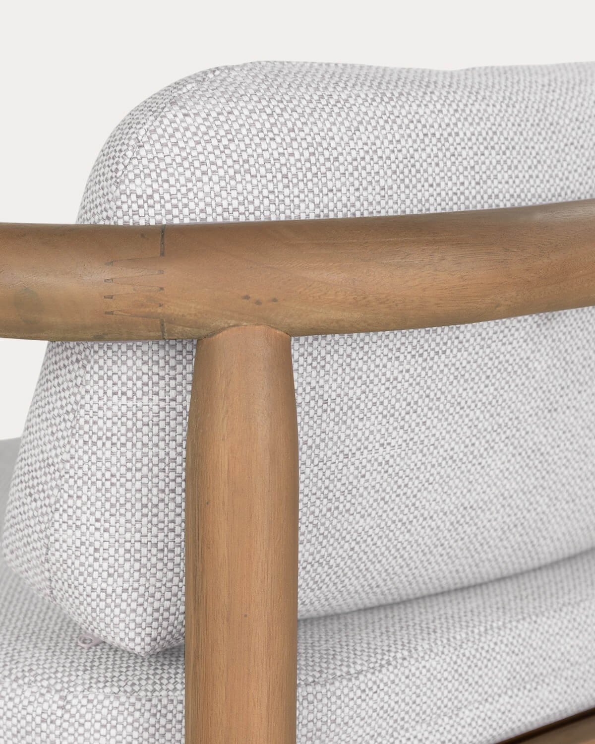 Sgabello Alto da Esterno in Legno di Eucalipto e Tessuto (77 cm) Elnes, immagine della galleria 4