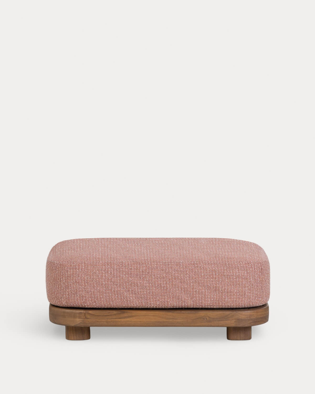 Modulo Pouf da Giardino in Legno di Acacia e Tessuto per Divano Modulare Redik, immagine della galleria 4