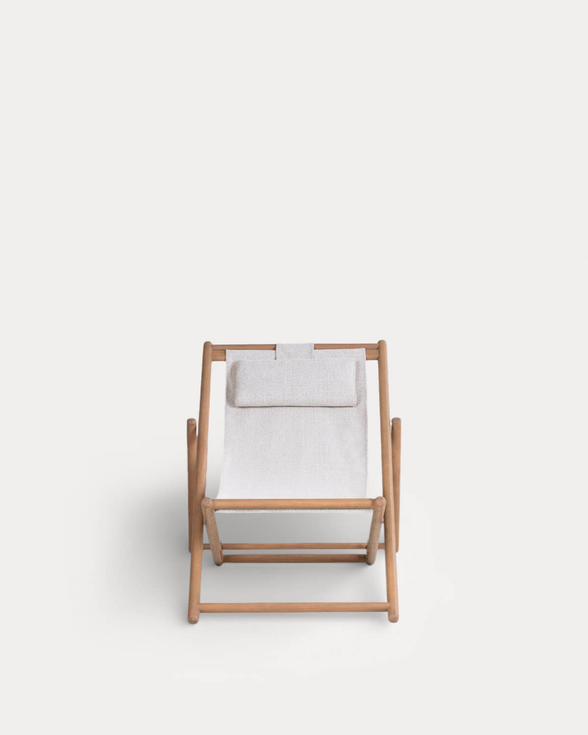 Pack 2 Amache Reclinabili in Legno di Eucalipto e Tessuto Elnes, immagine della galleria 4