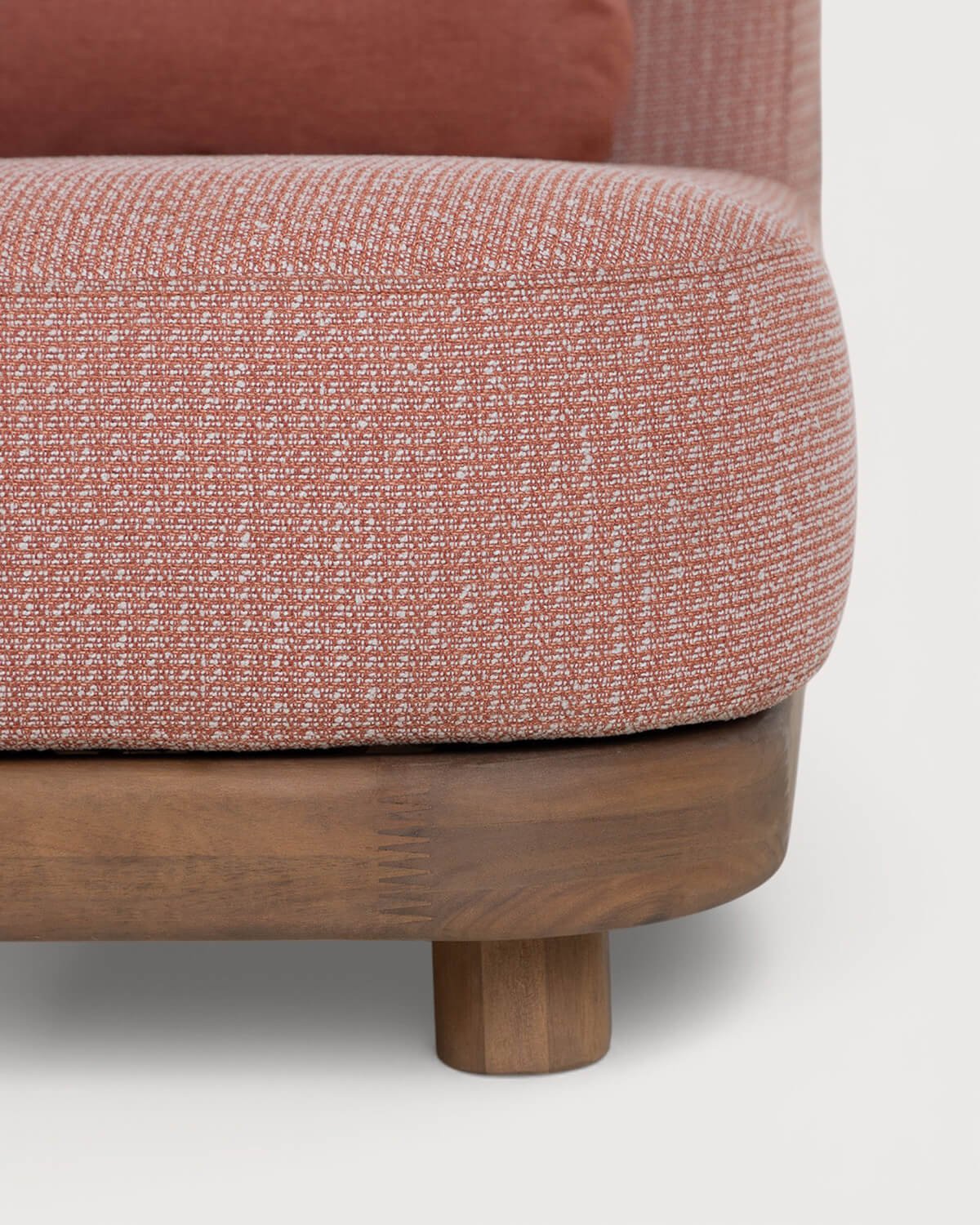 Set da Giardino con Modulo Divano, Divano Centrale, Divano Angolare, Pouf e Tavolino in Legno di Acacia e Tessuto Redik, immagine della galleria 11