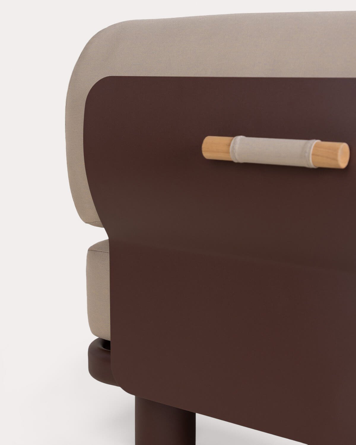 Set da Giardino con 2 Moduli Centrali e Tavolino in Alluminio e Tessuto Lantana, immagine della galleria 5