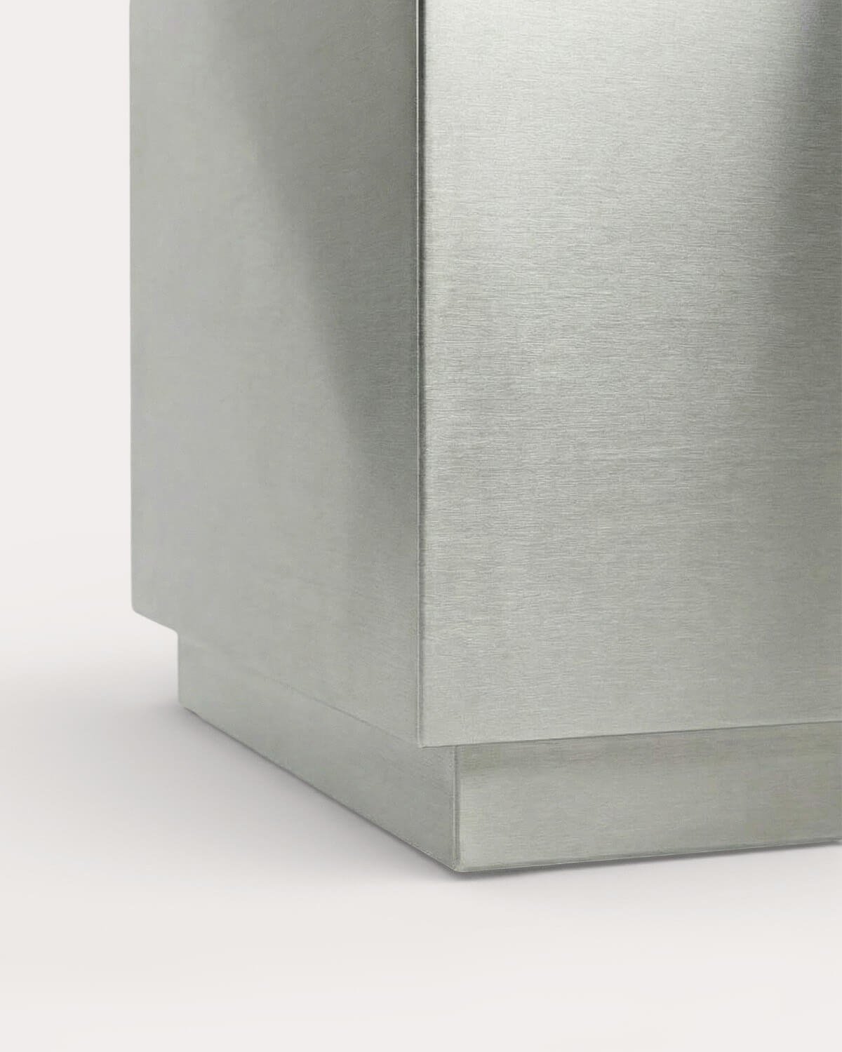 Tavolino Quadrato in Acciaio Inox e Marmo (35x35 cm) Imogen, immagine della galleria 6