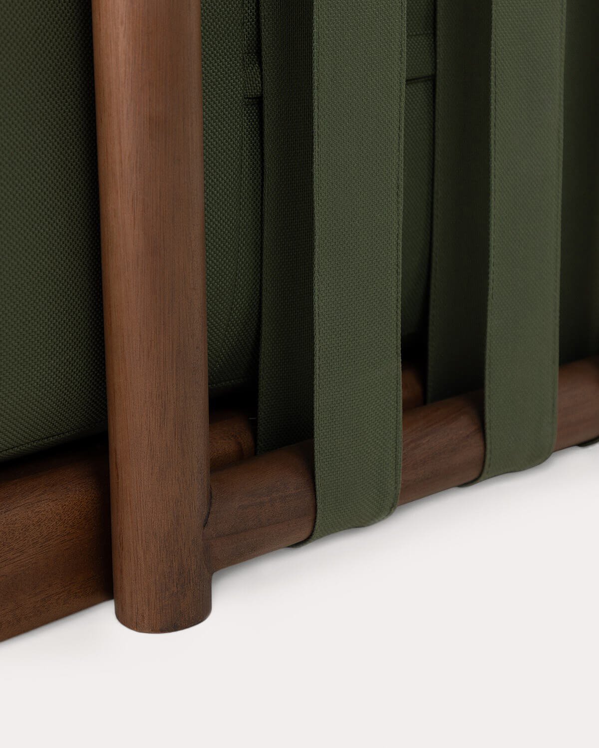 Lettino Prendisole Doppio in Legno di Eucalipto e Tessuto Edvard, immagine della galleria 10