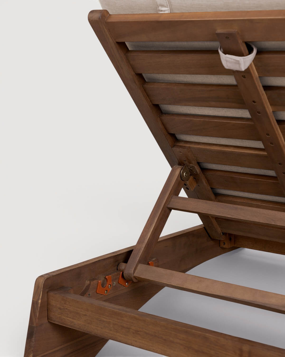 Pack da 2 Lettini Prendisole Reclinabili in Legno di Acacia e Tessuto Lorent, immagine della galleria 6