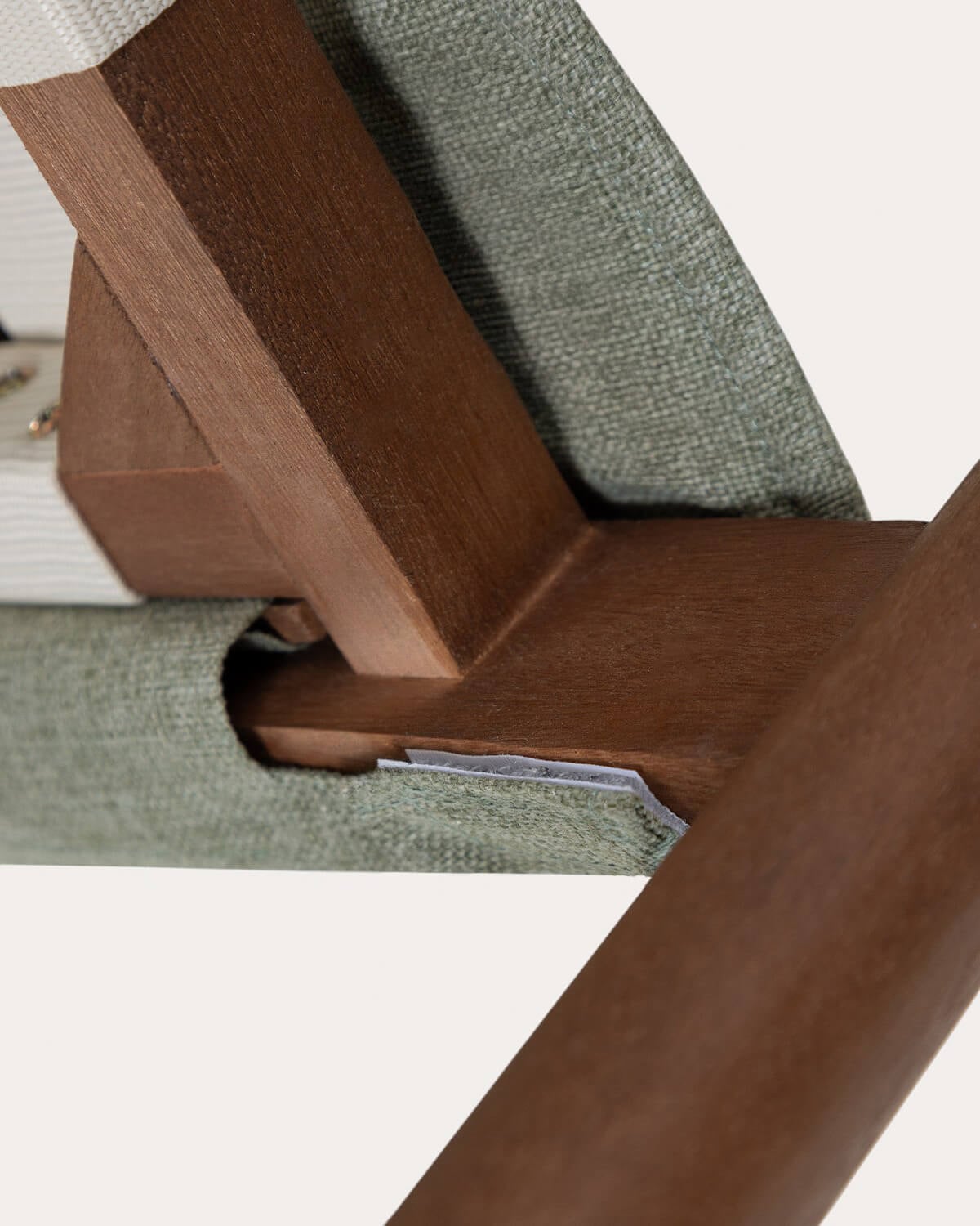 Pack da 2 Sedie da Pranzo in Legno di Eucalipto e Tessuto di Clhoti, immagine della galleria 9