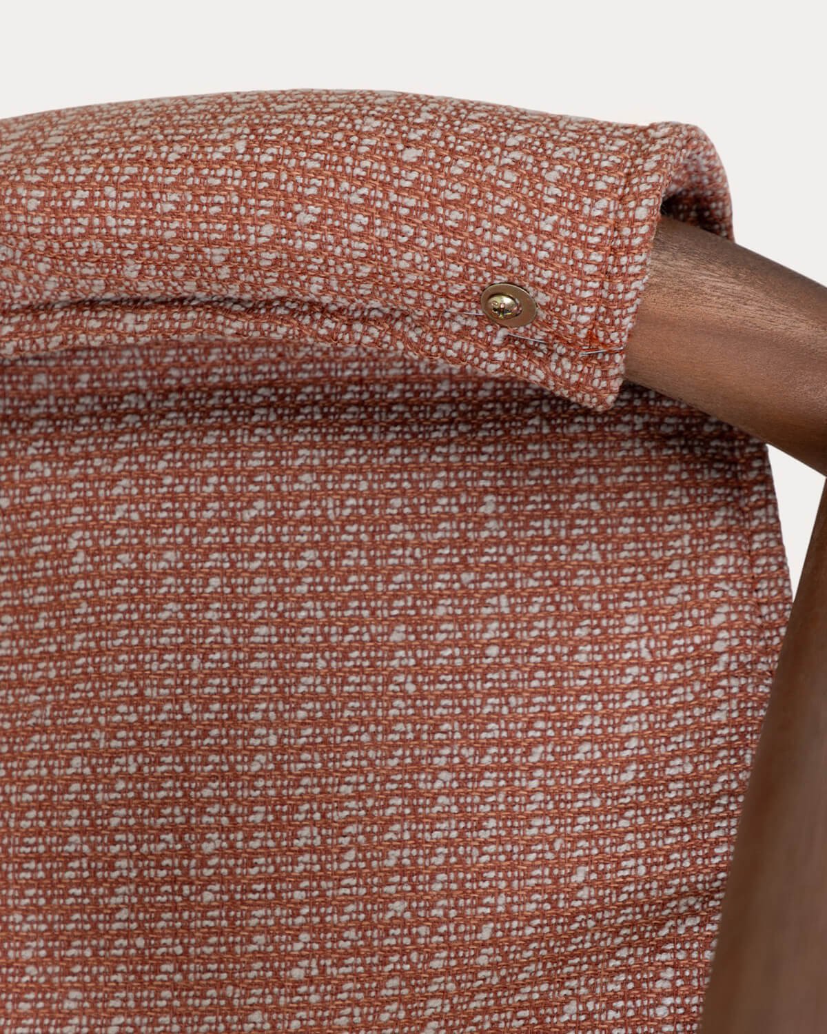 Pack da 4 Sedie da Pranzo in Legno di Eucalipto e Tessuto di Clhoti, immagine della galleria 6