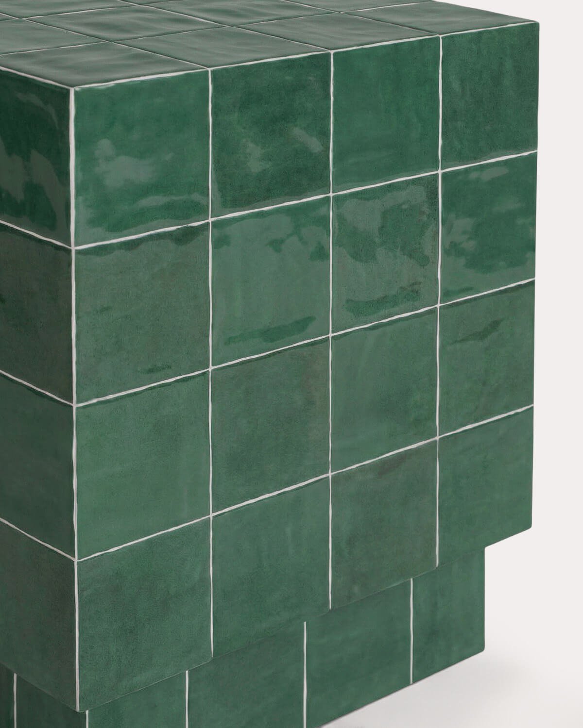 Tavolino Quadrato in Ceramica e Cemento (40x40 cm) Nilsi, immagine della galleria 3