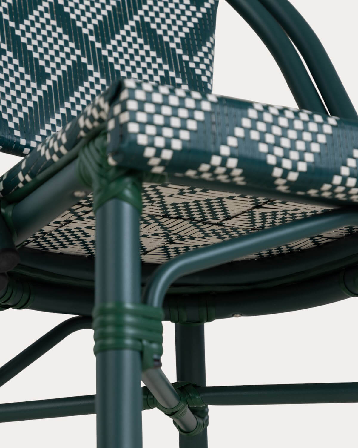 Sedia da Pranzo in Alluminio e Rattan Sintetico Yona, immagine della galleria 5