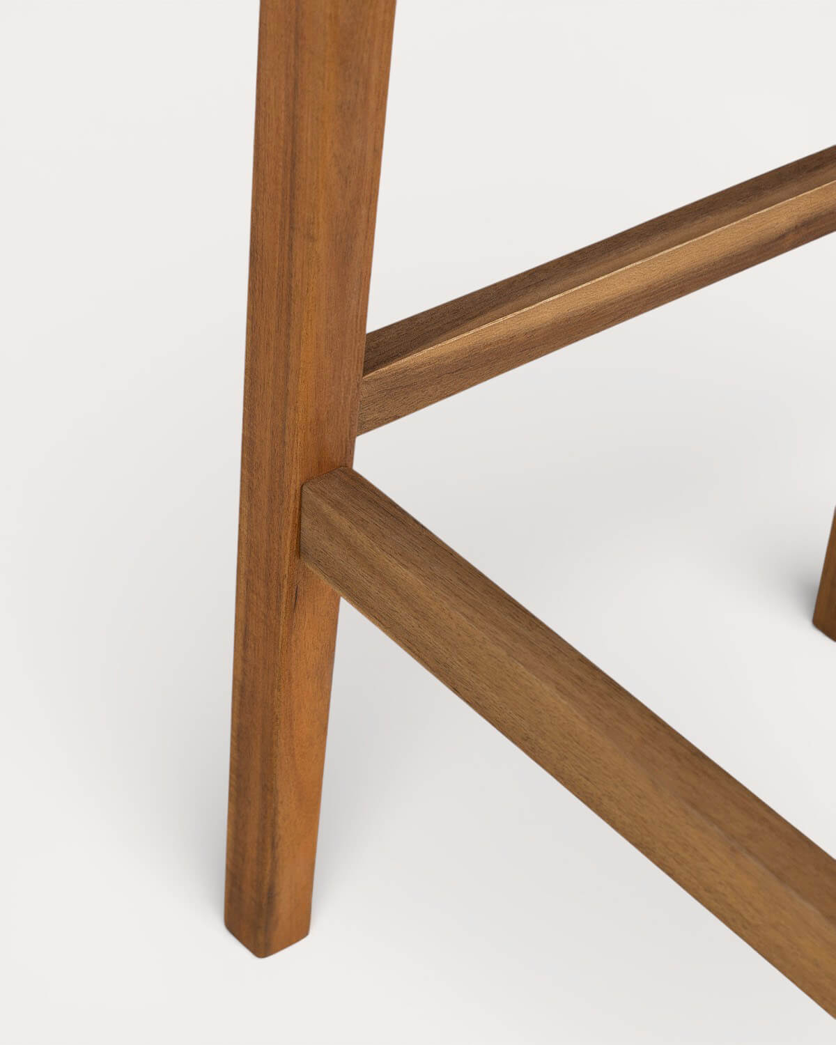 Sgabello Alto da Esterno in Legno di Acacia e Tessuto (75 cm) Hazan, immagine della galleria 8