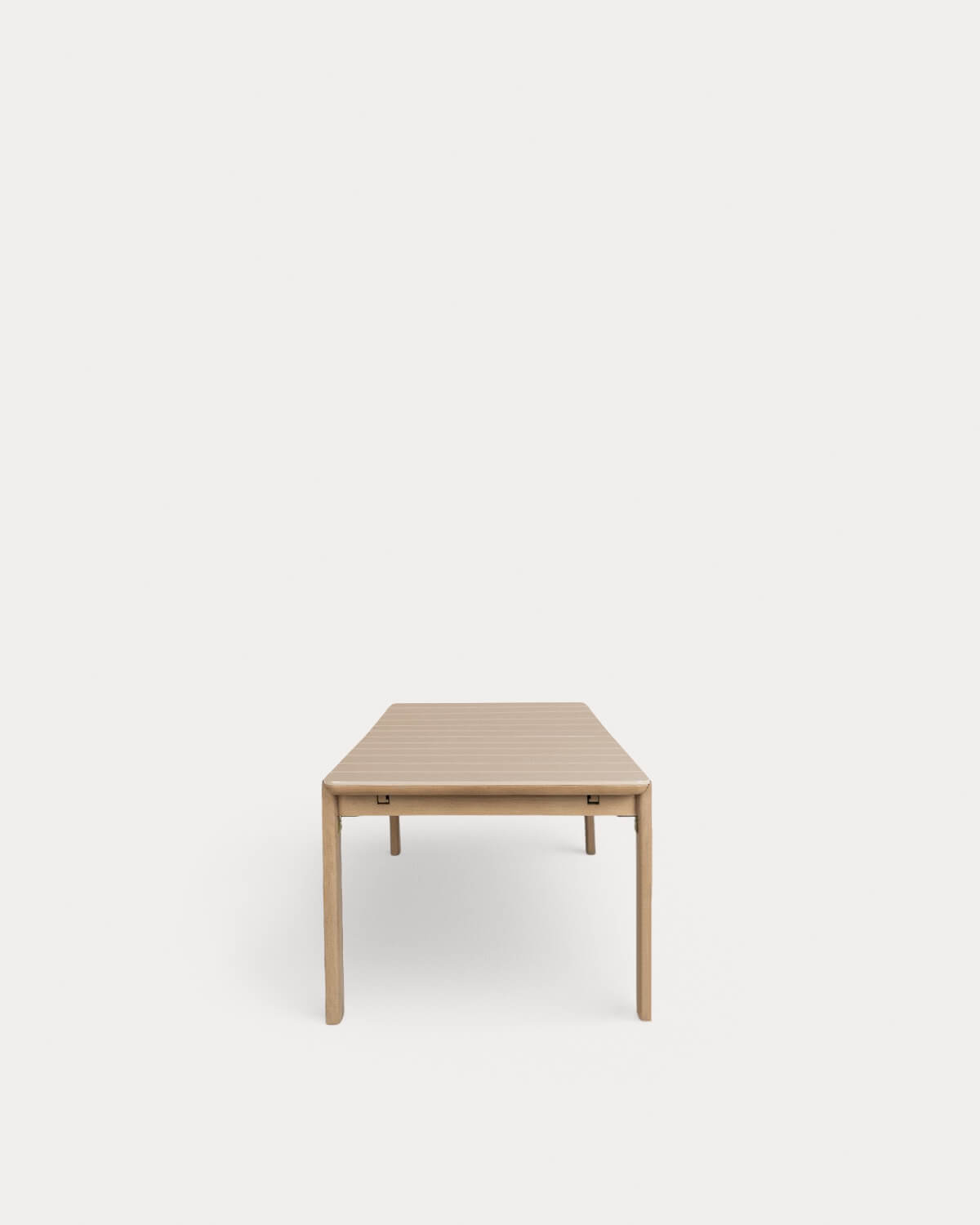 Tavolo da Pranzo Rettangolare Allungabile in Cemento con Effetto Piastrelle e Legno di Acacia (225-330x100 cm) Ubel, immagine della galleria 5