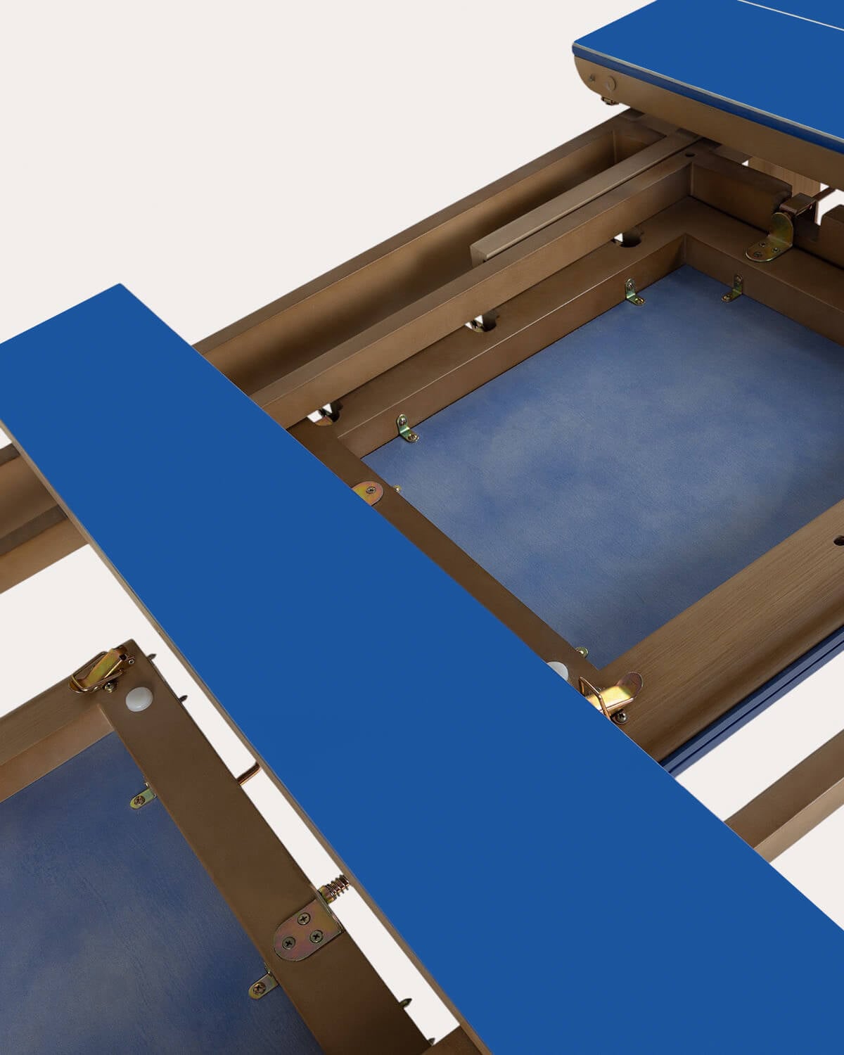 Tavolo da Pranzo Rettangolare Allungabile in Cemento con Effetto Piastrelle e Legno di Acacia (225-330x100 cm) Ubel, immagine della galleria 11