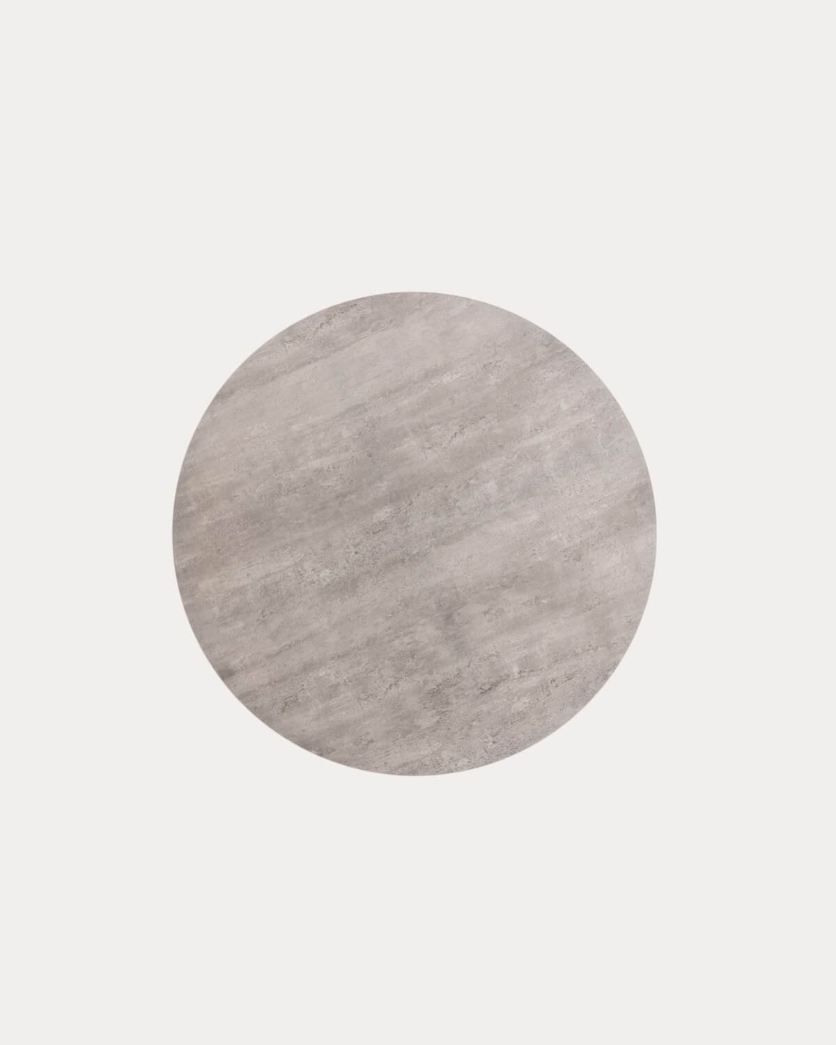 Tavolo Rotondo da Esterno in Metallo e Vetro Temperato (Ø120 cm) Llibet, immagine della galleria 4