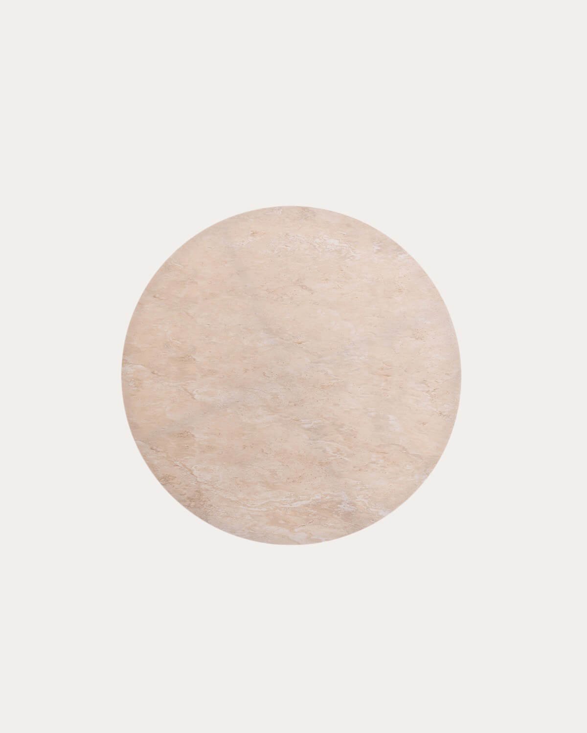 Tavolo Rotondo da Esterno in Metallo e Vetro Temperato (Ø120 cm) Llibet, immagine della galleria 4