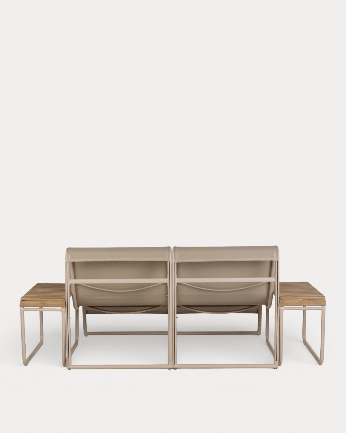 Set di Divani da Giardino a 2 Posti con 2 Tavolini Laterali in Alluminio Dreisi, immagine della galleria 3