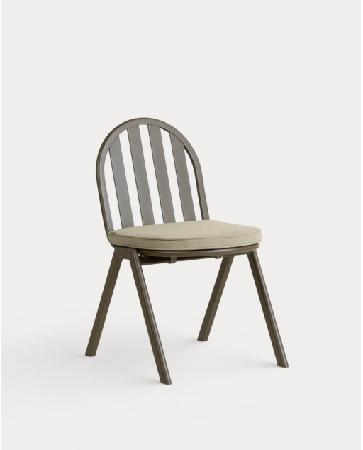 Pack 2 Sedie da Esterno in Alluminio e Tessuto Llibet