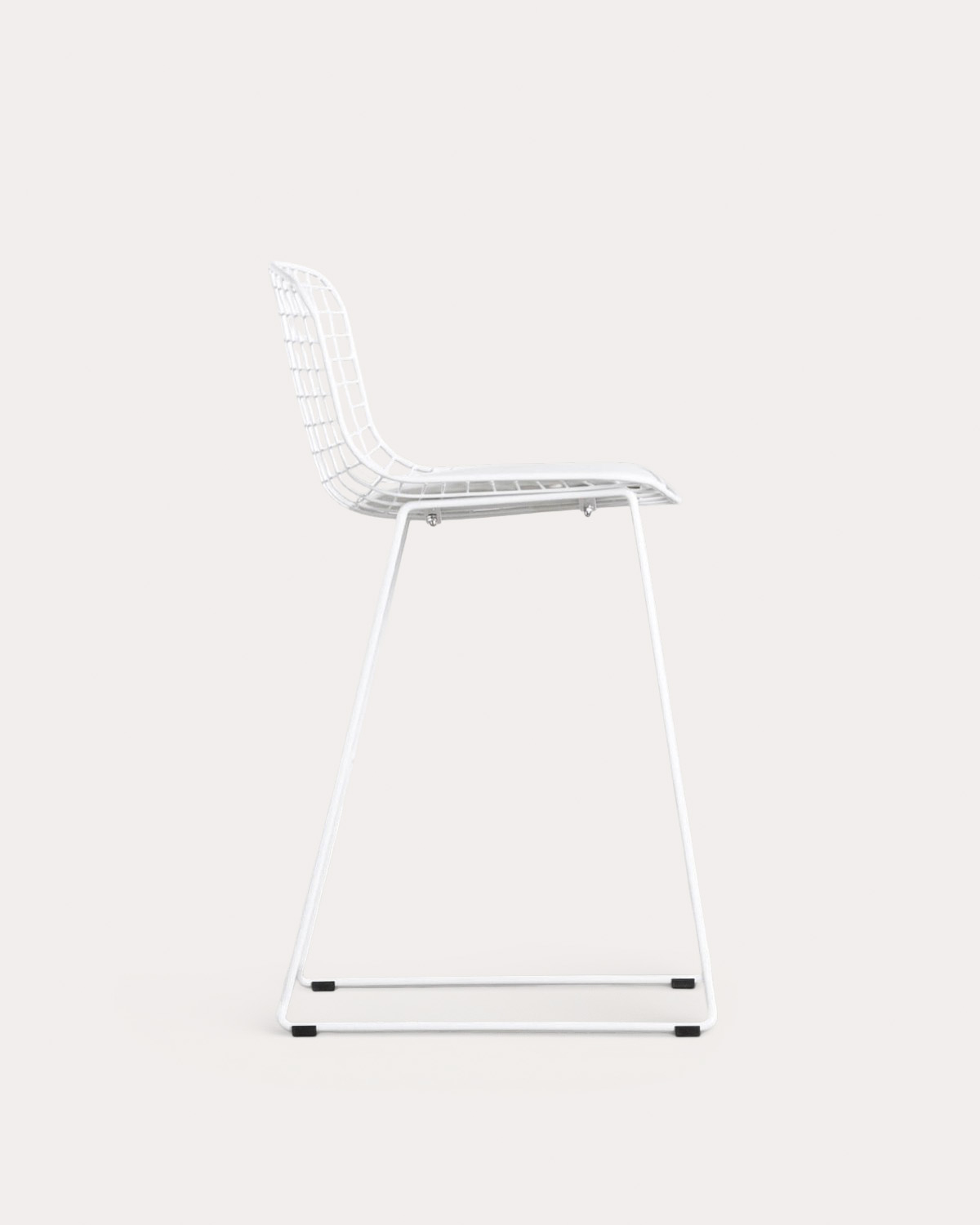 Sgabello Alto in Acciaio (65 cm) con Schienale Basso Aras, immagine della galleria 2