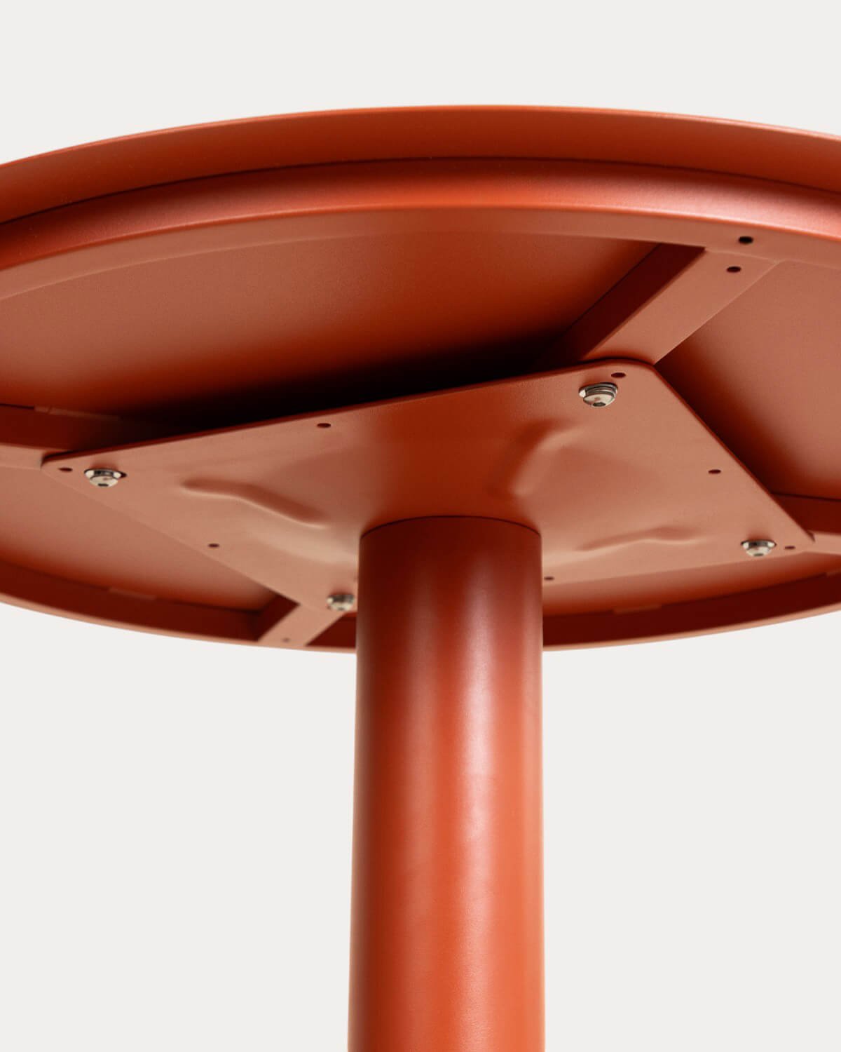 Tavolo Alto da Esterno Rotondo in Metallo (Ø70 cm) Banon, immagine della galleria 4