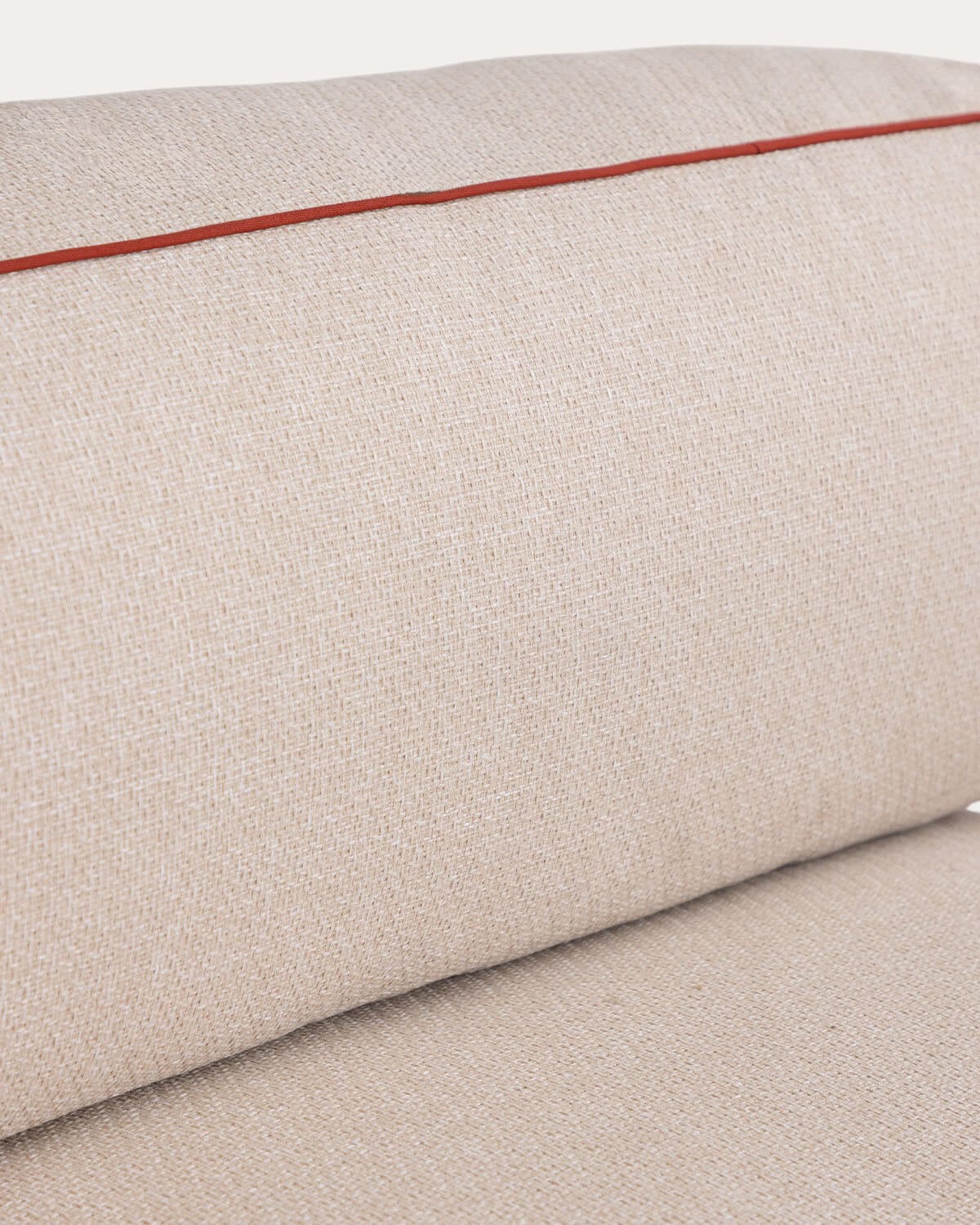 Divano da Giardino Modulare a 3 Pezzi Modulo Angolare e Modulo Centrale con Pouf in Metallo e Tessuto Kristen, immagine della galleria 6