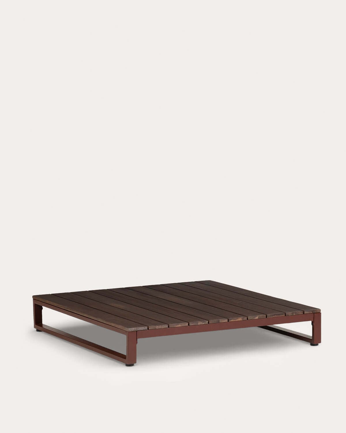 Set da Giardino con 2 Moduli Angolari, Modulo Centrale, 2 Poltrone e Tavolino in Metallo e Tessuto Kristen, immagine della galleria 6