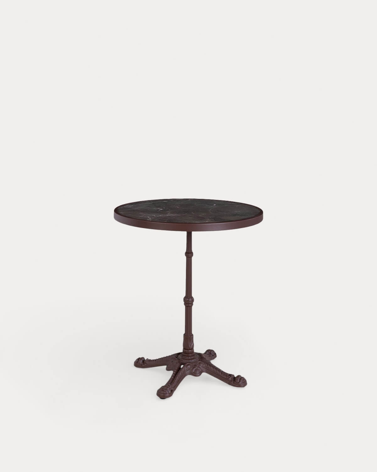 Set Tavolo Rotondo (Ø60 cm) e 2 Sedie da Esterno in Metallo e Rattan Sintetico Yona Bistro, immagine della galleria 4