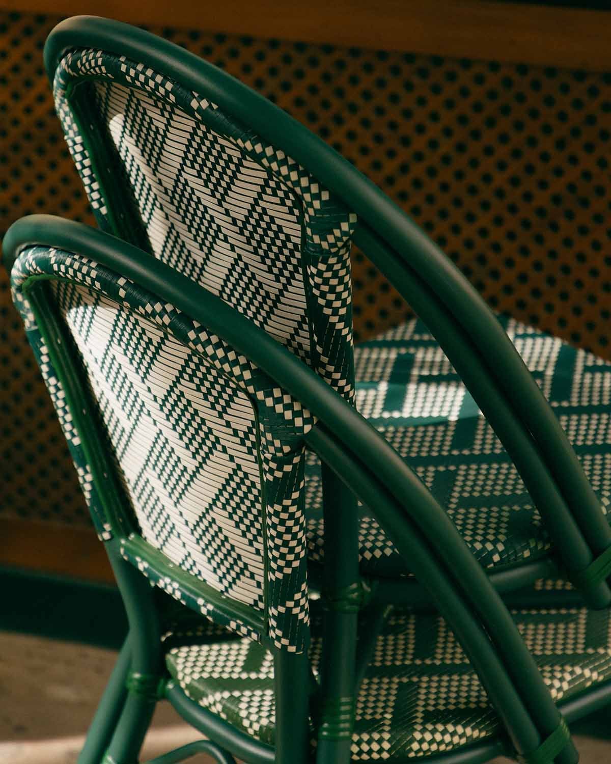 Pack 4 Sedie da Esterno in Alluminio e Rattan Sintetico Yona Bistro, immagine della galleria 3