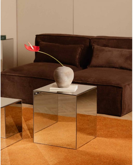 Tavolino Quadrato in Vetro (40x40 cm) Ninel