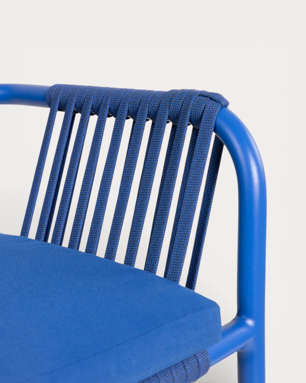 Sgabello Alto da Esterno in Alluminio e Corda (75 cm) Drian, immagine della galleria 7