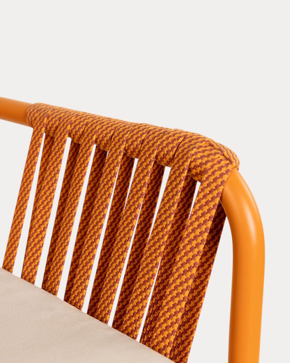 Pack 2 Sgabelli Alti da Esterno in Alluminio e Corda (75 cm) Drian, immagine della galleria 7