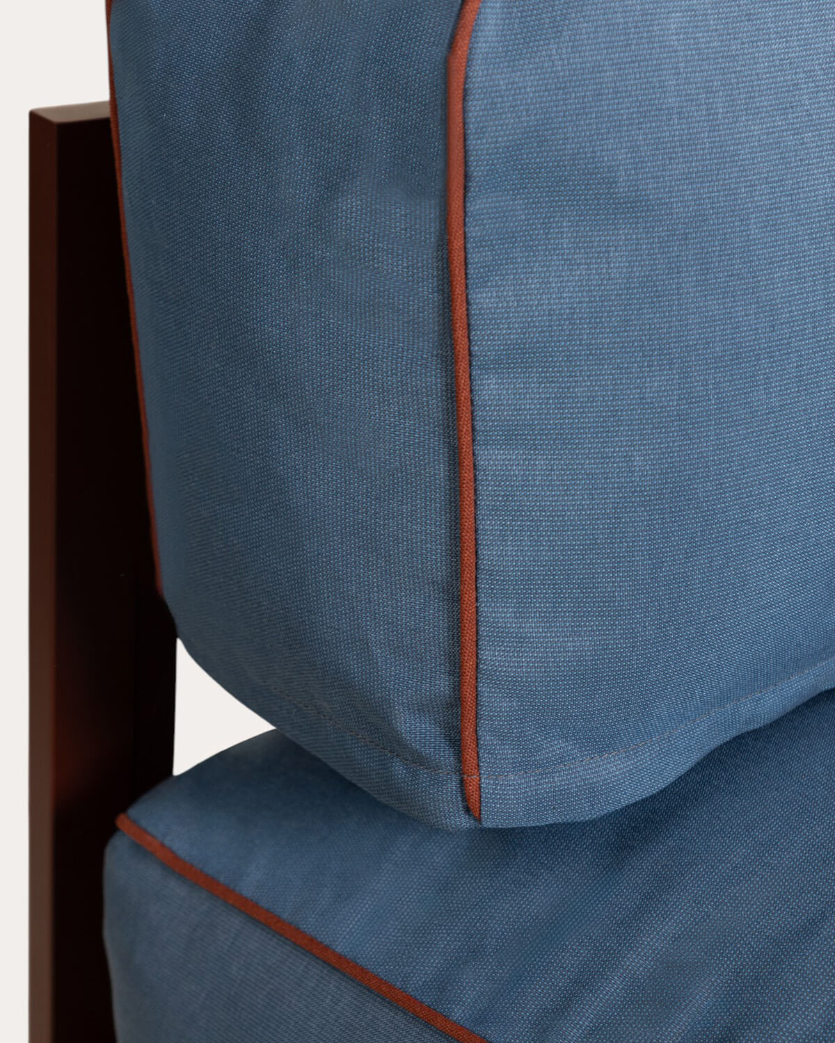 Divano da Giardino Modulare a 2 Pezzi Modulo Centrale con Modulo Pouf in Metallo e Tessuto Kristen, immagine della galleria 4