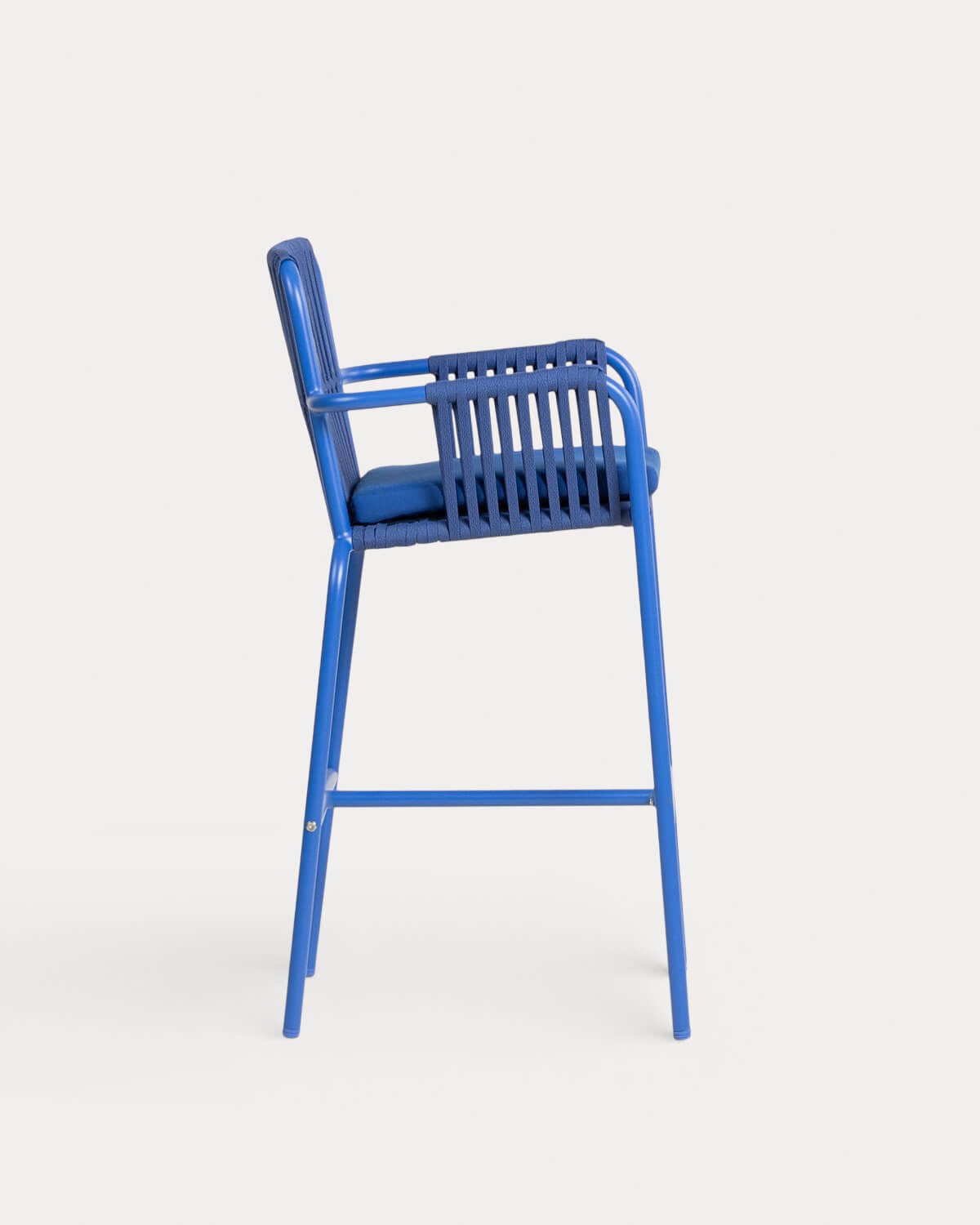 Pack 2 Sgabelli Alti in Alluminio e Corda (75 cm) Drian, immagine della galleria 2