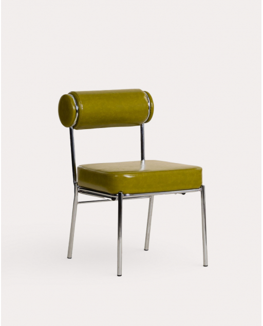 Pack 4 Sedie da Pranzo in Similpelle e Metallo Elin