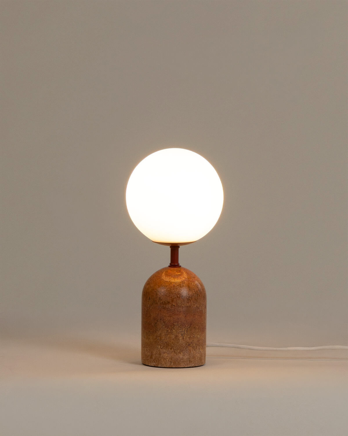 Lampada da Tavolo in Marmo Traventino Fauzzi, immagine della galleria 4