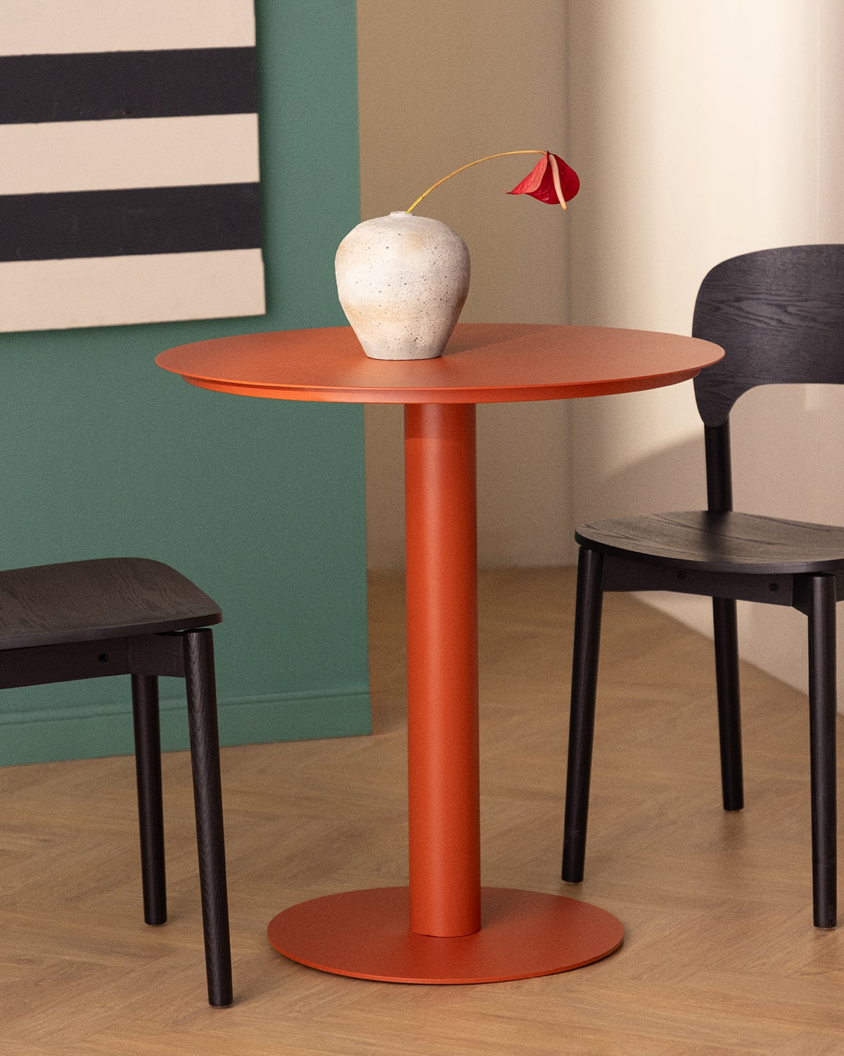 Tavolo da Pranzo Rotondo in Metallo (Ø70 cm) Banon, immagine della galleria 3