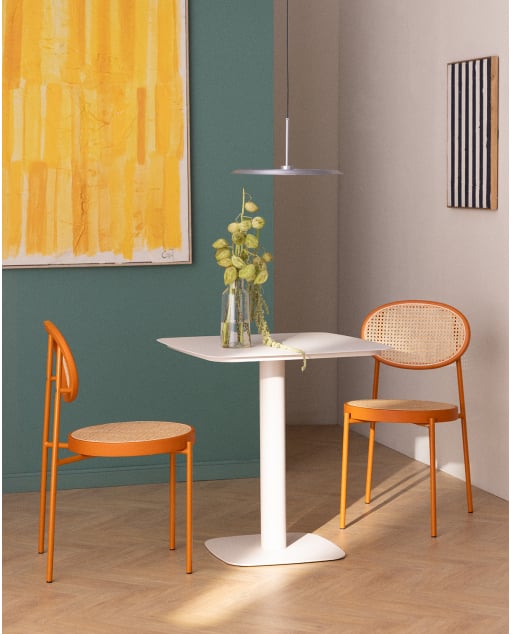 Tavolo da Pranzo Quadrato in Metallo (70x70 cm) Zoilo