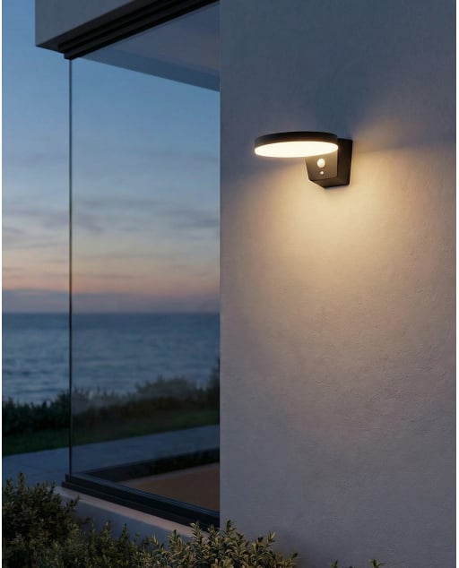 Lampada da Parete Solare a LED in Alluminio per Esterni Marisa