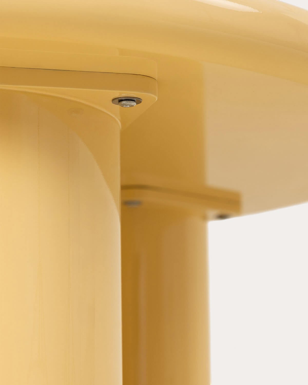 Tavolino Rotondo in Marmo e Legno (Ø90 cm) Hellie, immagine della galleria 6