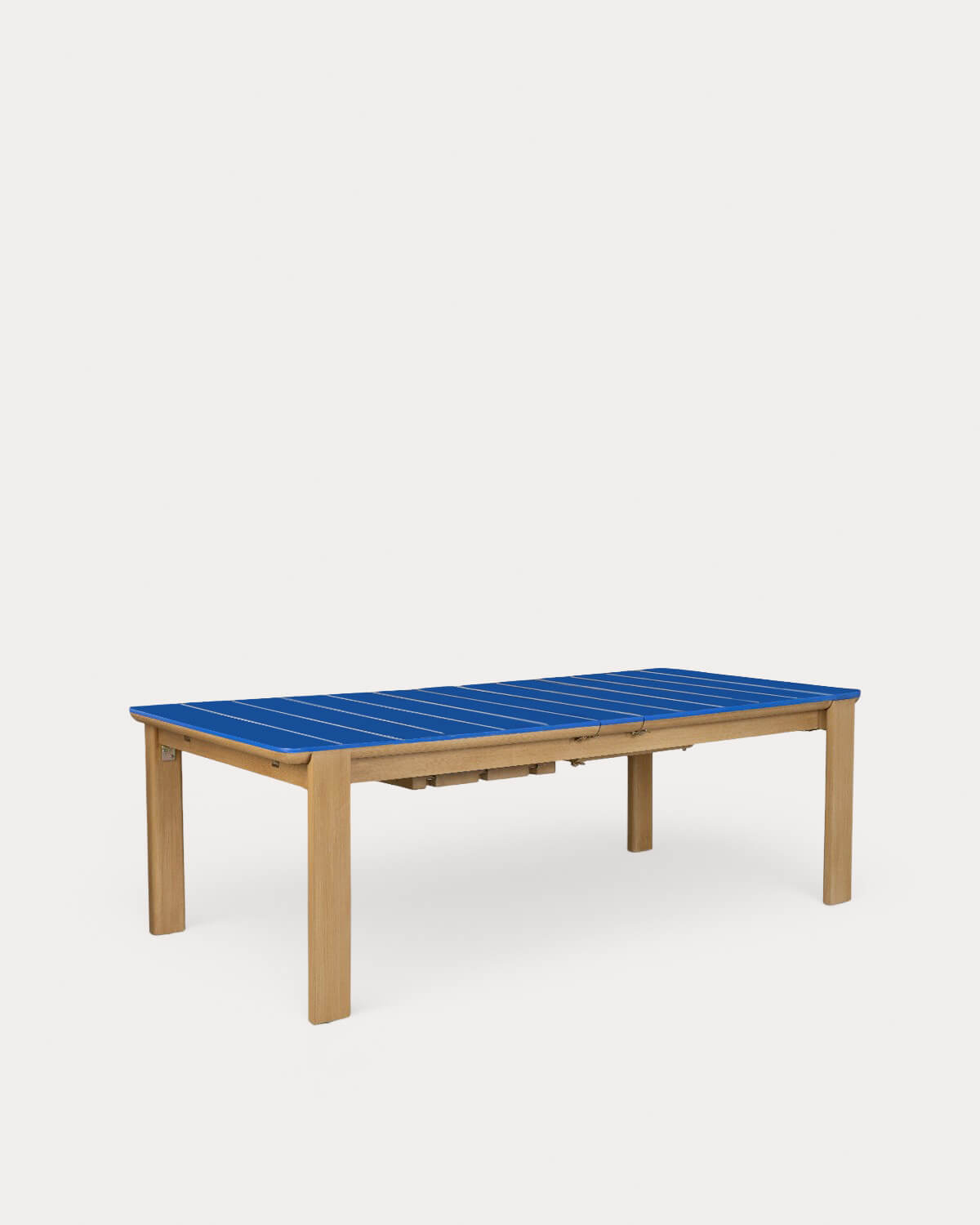 Set Tavolo Rettangolare Allungabile Ubel (225-330x100 cm) e 8 Sedie da Esterno Vinke con Braccioli in Metallo e Tessuto, immagine della galleria 2