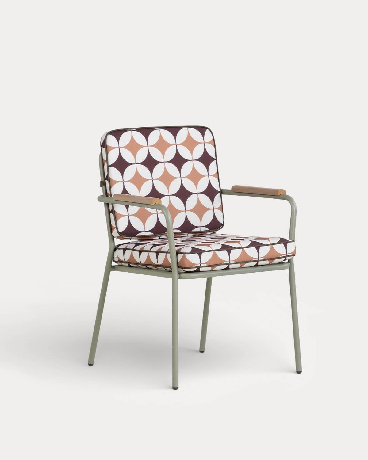 Set Tavolo Estensibile Beca (Ø120-240x120 cm) e 8 Poltrone da Esterno in Metallo Edimbra, immagine della galleria 4