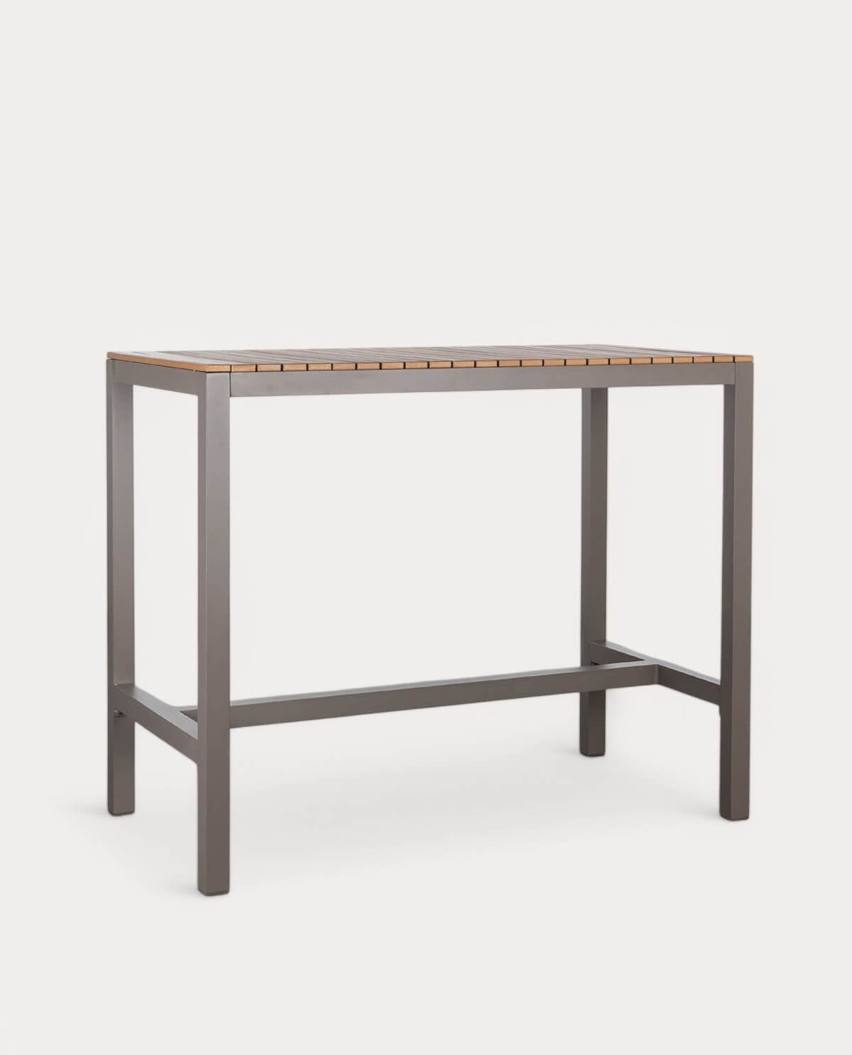 Set Tavolo Alto da Esterno (130x70 cm) e 4 Sgabelli Alti in Alluminio Korce, immagine della galleria 3