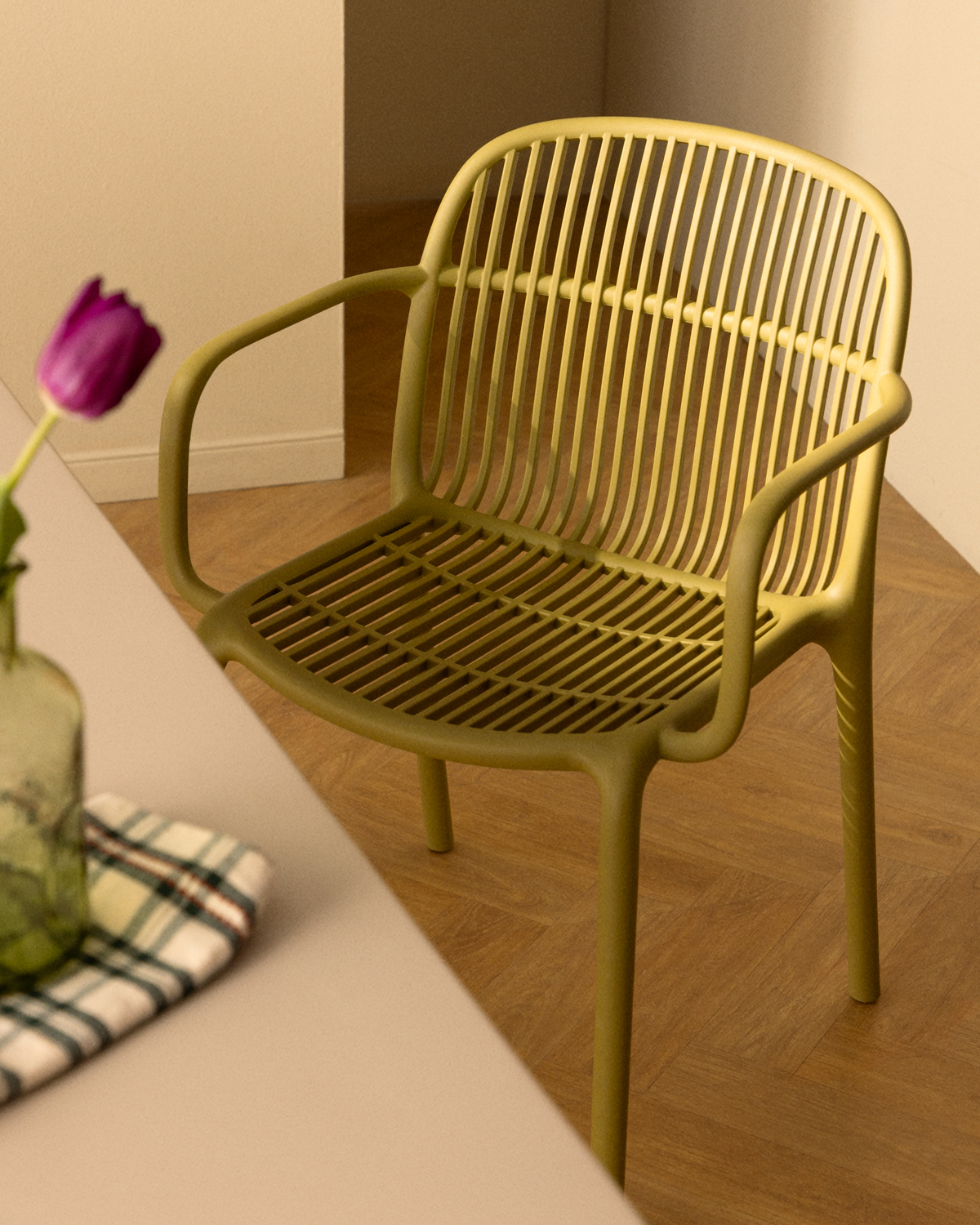 Pack da 4 Sedie da Pranzo in Polipropilene con Braccioli Aisha, immagine della galleria 2