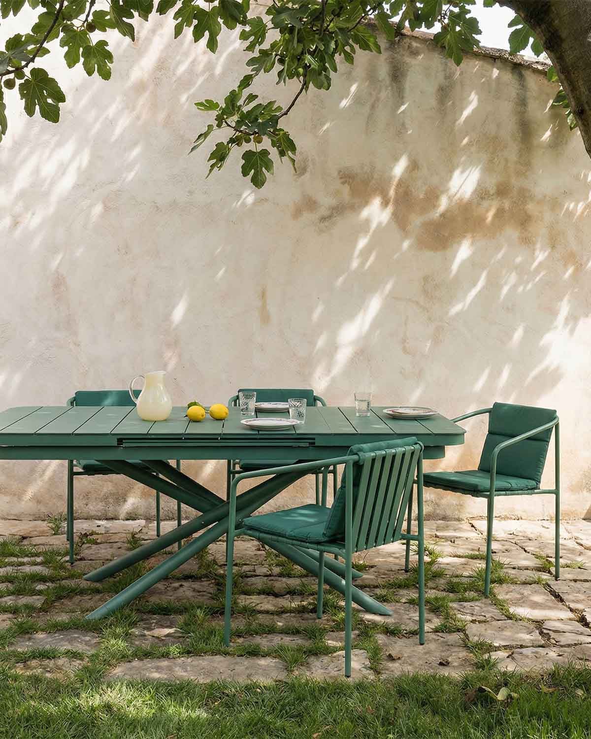 Tavolo da Esterno Rettangolare Estensibile in Alluminio (180-240x90 cm) Kelsey, immagine della galleria 3