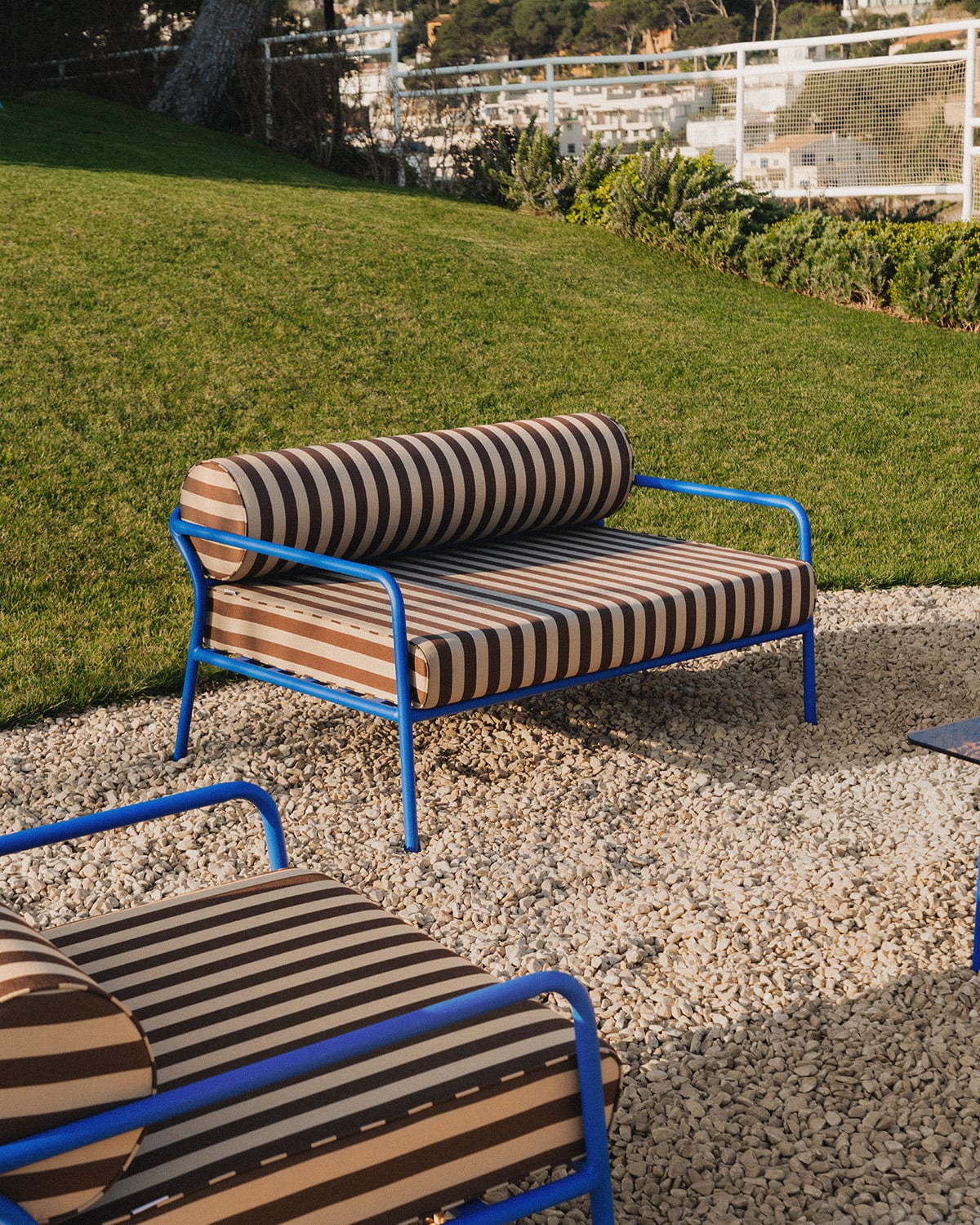 Divano da Giardino in Metallo e Tessuto a 2 Posti Mitha, immagine della galleria 2